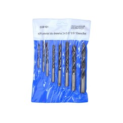 Kpl.8szt.wierteł do drewna 3-10mm(100)