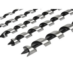 Zestaw 6szt.wierteł do drewna 6-25/230mm drewn.walizka(10)