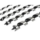 Zestaw 6szt.wierteł do drewna 6-25/230mm drewn.walizka(10)