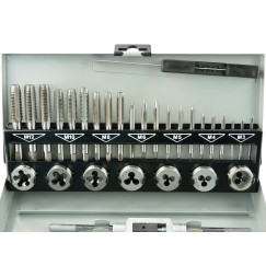 Zestaw gwintowników i narzynek M3-M12  32el. (10)
