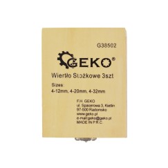 Zestaw wierteł stożkowych HSS TiN 3el.(4-12,4-20,4-32)(20)