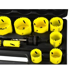 Zestaw otwornic Bimetal do metalu i drewna 17el. plastic box (5/10)