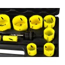 Zestaw otwornic Bimetal do metalu i drewna 17el. plastic box (5/10)