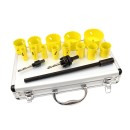 Zestaw otwornic Bimetal do metalu i drewna 17el/aluminiowa walizka/(5)