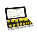 Zestaw otwornic Bimetal do metalu i drewna 17el/aluminiowa walizka/(5)