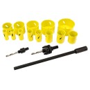 Zestaw otwornic Bimetal do metalu i drewna 17el/aluminiowa walizka/(5)