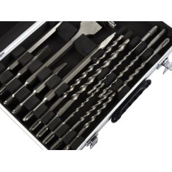 Zestaw wierteł i dłut SDS PLUS 17el./alu walizka/(4)