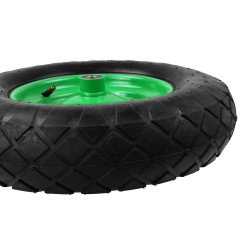 Koło do taczki 4.00-8 4PR/bieżnik romb,f.zielona/(1)