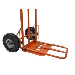 Wózek transportowy 250kg 400x300mm(wysuwany podest) pomarańcz(1)