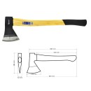 Siekiera PROFI 1250Gx24" (drewniany trzonek) (6/12)