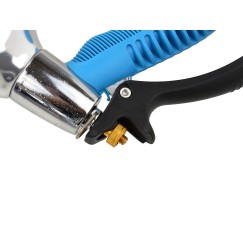 Pistolet 8-funk. srebrny,r.guma (12/48)