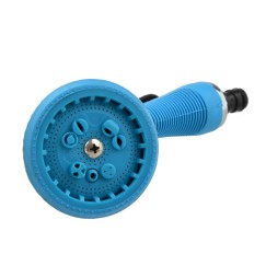 Pistolet 8-funk. srebrny,r.guma (12/48)