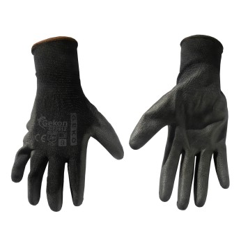 Rękawice ochronne GEKO r.9/czarne/(12/300)