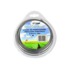 Żyłka do podkaszarki zbrojona (kwadrat) 3,0mmx15m (10/80)