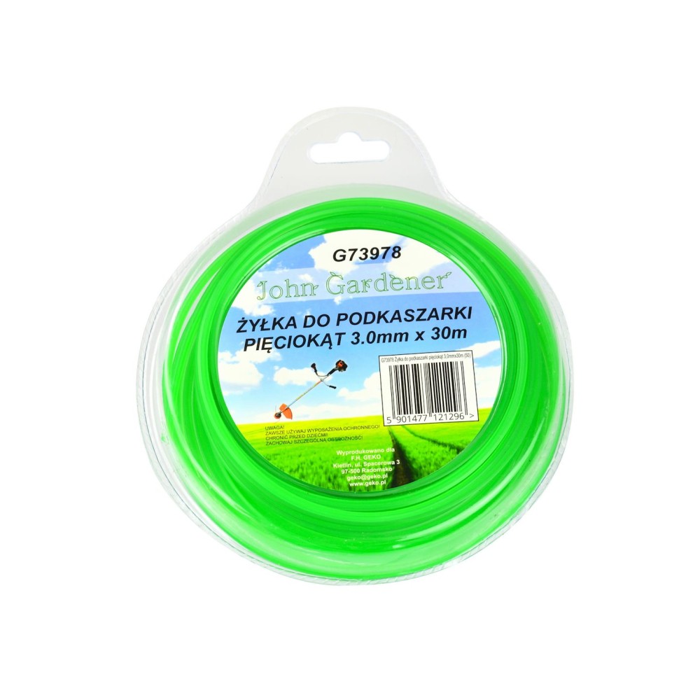 Żyłka do podkaszarki pięciokąt 3,0mmx30m  (10/40)