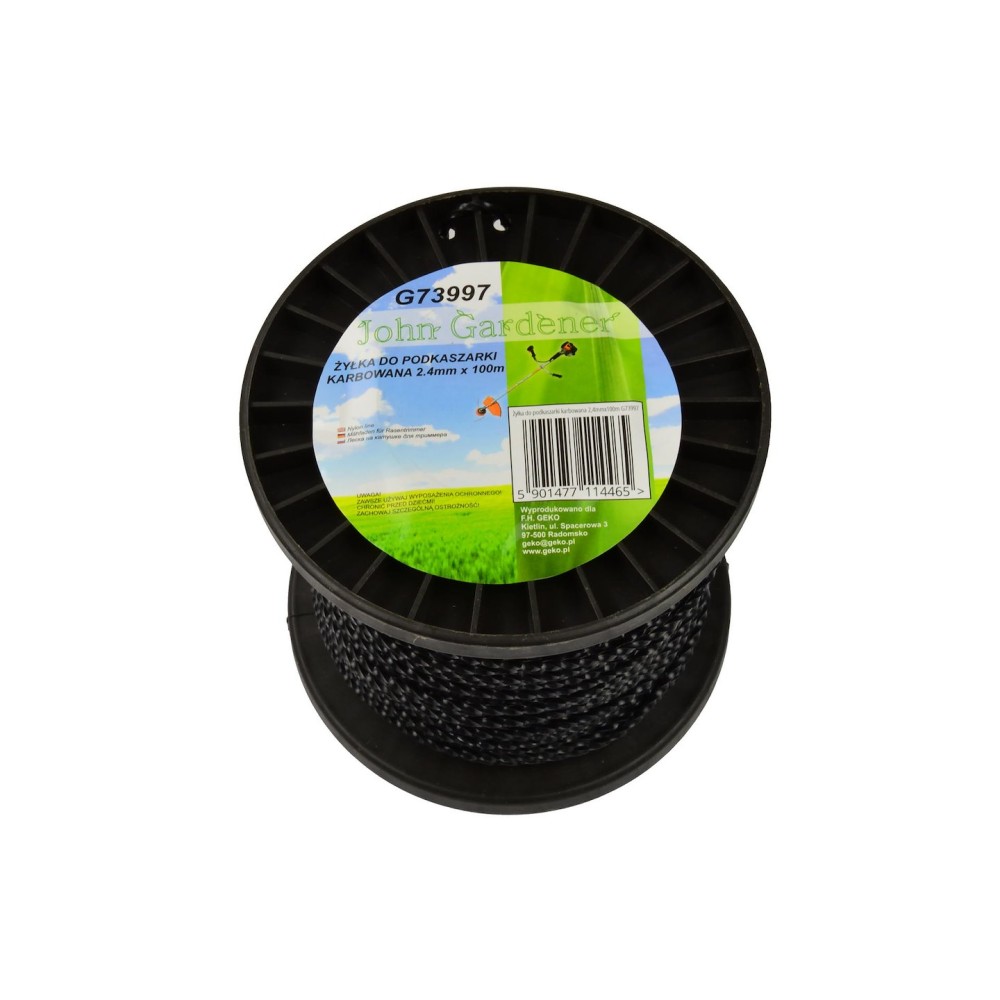 Żyłka do podkaszarki karbowana 2,4mmx100m(24)