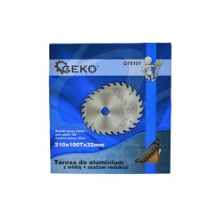 Tarcza do aluminium z widią 210mmx100Tx32mm + zestaw redukcji (25/50)