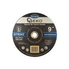 Tarcza do cięcia metalu GEKO PREMIUM 230x2 Inox (5/25/100)