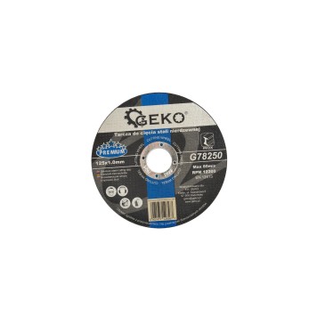 Tarcza do cięcia stali nierdzewnej GEKO PREMIUM 125x1.0 (10/25/50/400)