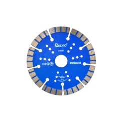 Tarcza diam.125x10x22,2mm turbo GEKO PREMIUM by laser(100)