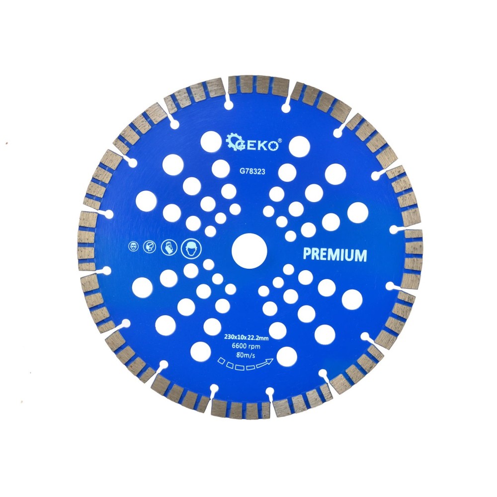 Tarcza diam.230x10x22,2mm turbo GEKO PREMIUM by laser(25)