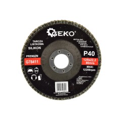 Tarcza listkowa"SILIKON" 125mm P40 GEKO PREMIUM (10/200)