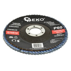 Tarcza listkowa"CYRKON" 125mm P60 GEKO PREMIUM(10/200)
