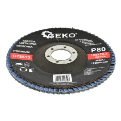 Tarcza listkowa"CYRKON" 125mm P80 GEKO PREMIUM (10/200)