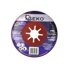 Tarcza fibrowa do szlifowania gresu 125mm P80 (10/200)