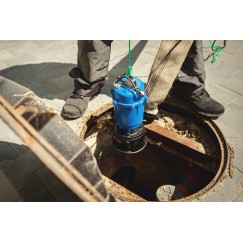 Pompa rozdrab. WQD-10-8-0,55 do brudnej wody/zielona/(1)