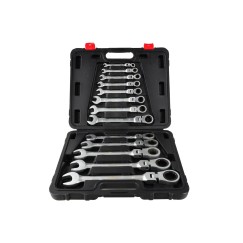 Klucze p-o łamane z grzechotką 8-32mm 13el./walizka/ (2/3)