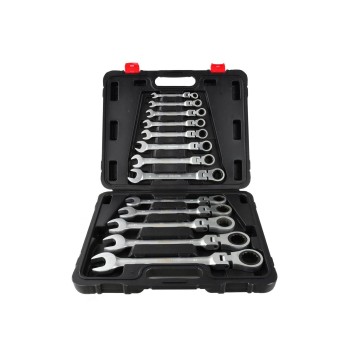 Klucze p-o łamane z grzechotką 8-32mm 13el./walizka/ (2/3)