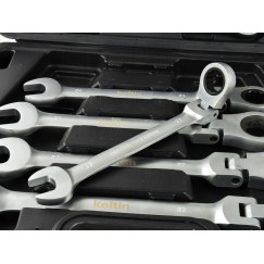 Klucze p-o łamane z grzechotką 8-32mm 13el./walizka/ (2/3)