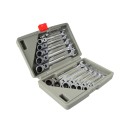 Klucze p-o z łamane grzechotką 8-19mm 12el./walizka/(8)