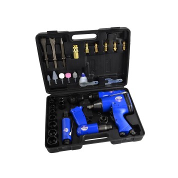 Zestaw narzędzi pneumatycznych i kluczy 33el. (2)