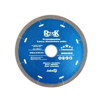 Tarcza diam.pełna "hot pressed"125mmx5x1,4x22.23mm R&K PREMIUM (100)