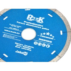 Tarcza diam.pełna "hot pressed"125mmx5x1,4x22.23mm R&K PREMIUM (100)