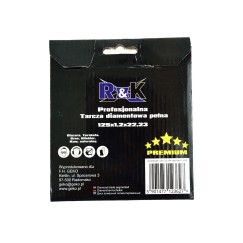 Tarcza diam.pełna "hot pressed"125mmx5x1,4x22.23mm R&K PREMIUM (100)