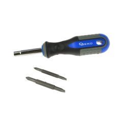 Wkrętak z wymiennymi końcówkami GEKO (10/100)