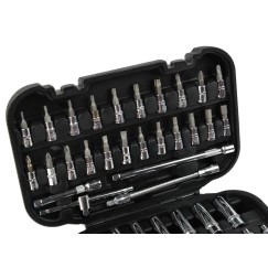 Zestaw kluczy nasadowych torx  1/4" 56el. (10)
