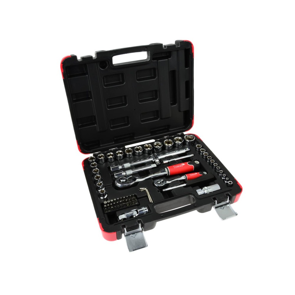 Zestaw profesjonalnych kluczy nasadowych 72el. 1/4"-1/2"  25GW (4)