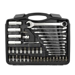 Zestaw kluczy nasadowych torx  i płasko-oczkowych 94el.(4)