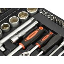 Zestaw kluczy nasadowych torx  i płasko-oczkowych 94el.(4)