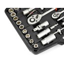 Zestaw kluczy nasadowych torx  i płasko-oczkowych 94el.(4)