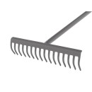 Grabie ergo 16-zębne trzon metalowy
