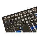 Wkład- zestaw nasadek z grzechotkami 1/4"-1/2" 80el.(3)