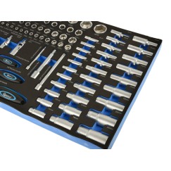 Wkład- zestaw nasadek z grzechotkami 1/4"-1/2" 80el.(3)