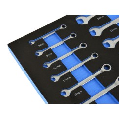 Wkład- zestaw kluczy z grzechotką 13el. 8-22mm (6)