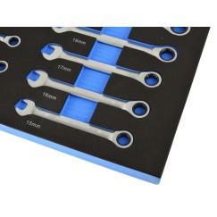 Wkład- zestaw kluczy z grzechotką 13el. 8-22mm (6)