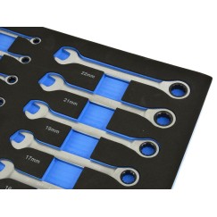 Wkład- zestaw kluczy z grzechotką 13el. 8-22mm (6)